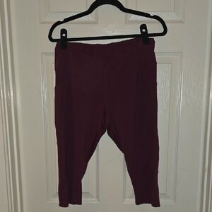 32‎ Degrees Burgundy Leggings